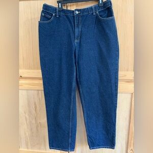 Lands End VINTAGE fit 3 blue denim jeans size 16W